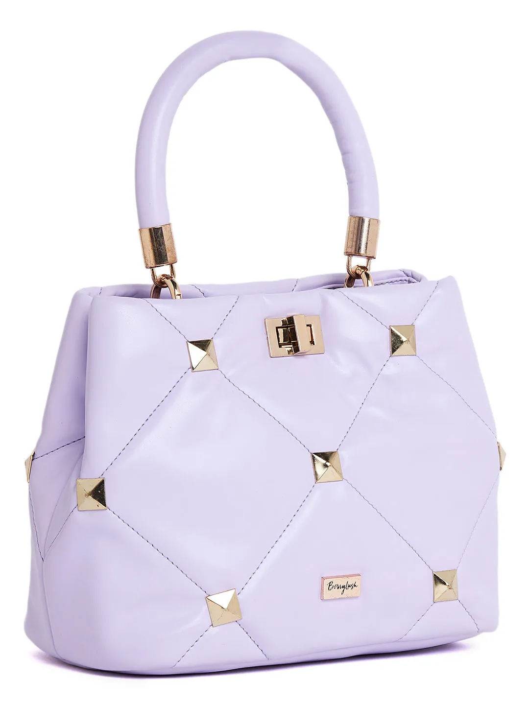 Berrylush Women Solid Purple Detachable Sling Strap PU Tasseled Regular Shoulder Bag