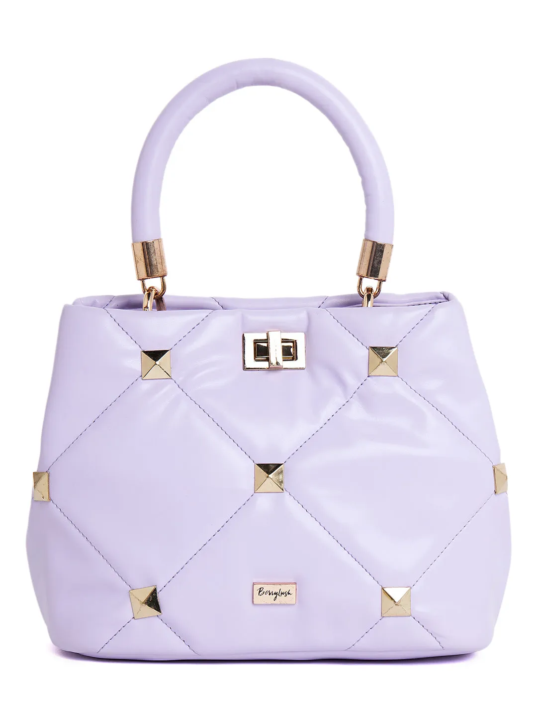 Berrylush Women Solid Purple Detachable Sling Strap PU Tasseled Regular Shoulder Bag