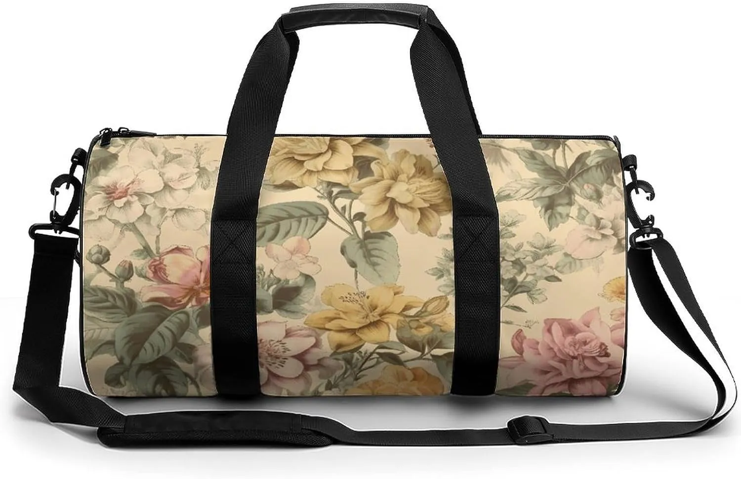 Blooming Flowers Gym Bag for Men Women Water Resistant Duffle Bag Travel Lightweight Bag for Travel Sports