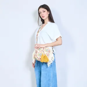 Boho floral embroidered crossbody bag wholesale