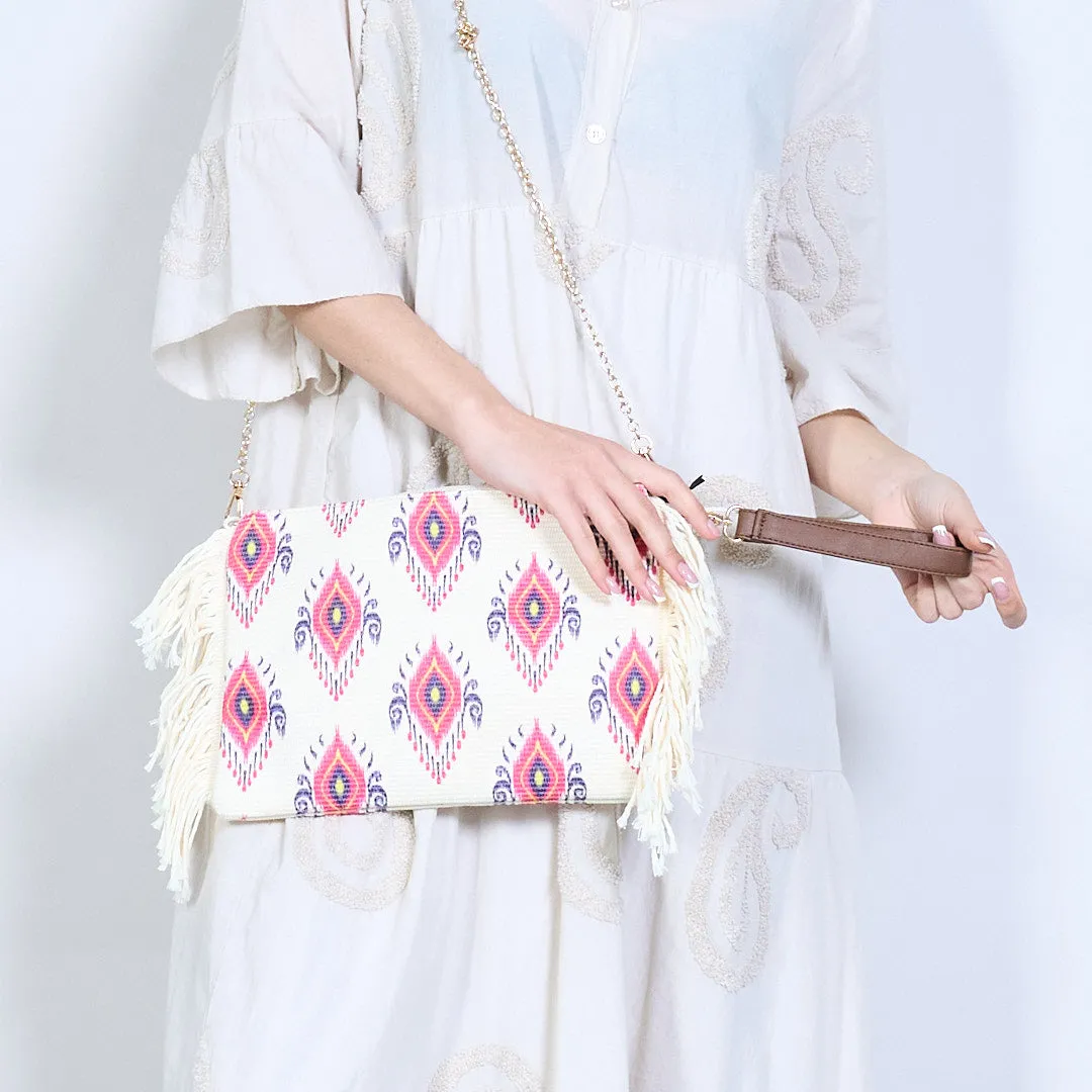 Boho tribal embroidered clutch bag wholesale