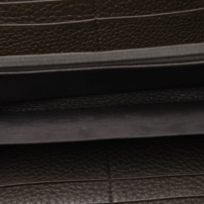 Brown Gucci Leather Wallet Sturdy Long Local shipping