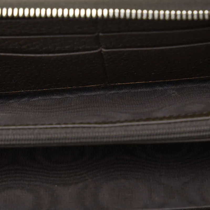 Brown Gucci Leather Wallet Sturdy Long Local shipping