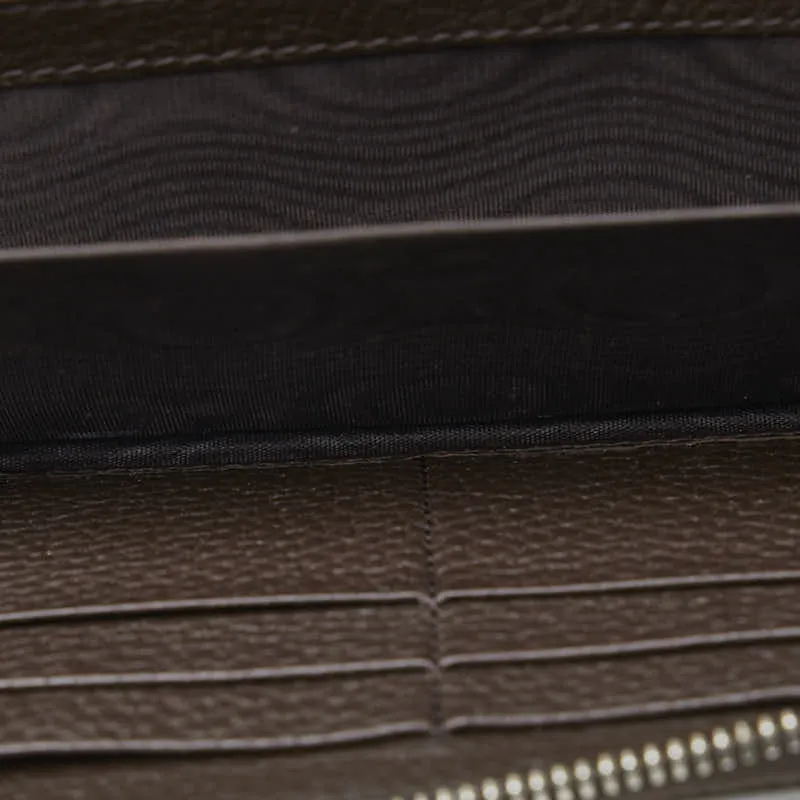 Brown Gucci Leather Wallet Sturdy Long Local shipping