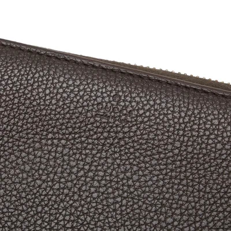 Brown Gucci Leather Wallet Sturdy Long Local shipping