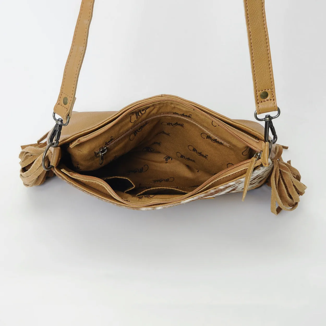 Bull's Eye Fringed Tote Bag