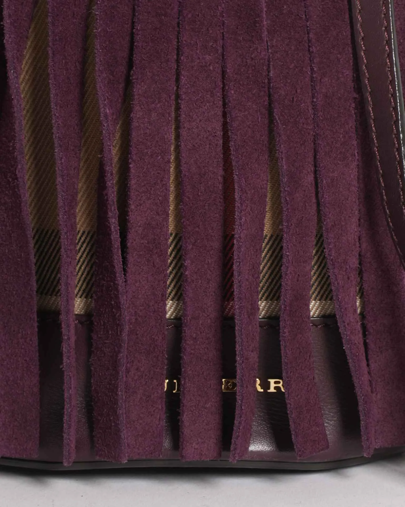 Burberry fringed armcandy bag