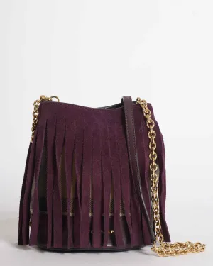 Burberry fringed armcandy bag