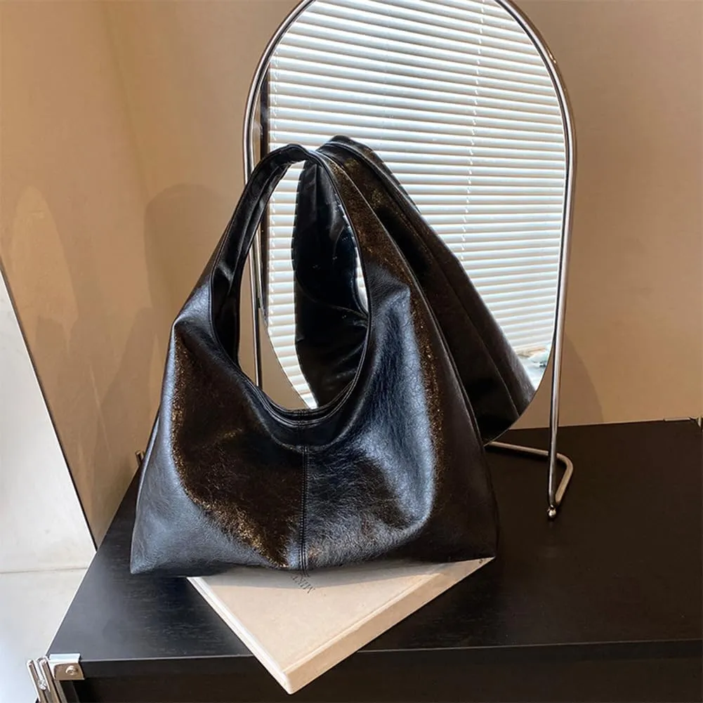 Burgundy Purse Large Tote Bags for Women Slouchy Hobo Bag Leather Hobo Bags for Women