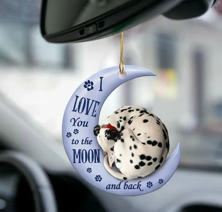 Car Pendant Sleeping Dog Angel Home Decor Acrylic Showcase Hanging Ornaments For Doors