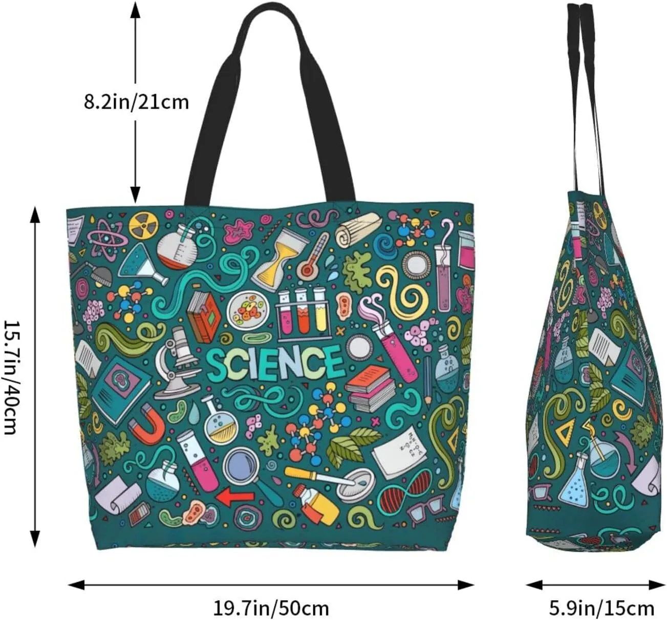 Cartoon Dinosaur Images Print Shoulder Bag For Women Shopping Bags Tote Bag Large Storage Handbag Grocery Bags