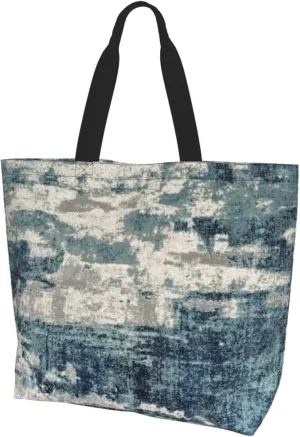 Cattle Dog Florals Print Shoulder Bag For Women Shopping Bags Tote Bag Large Storage Handbag Grocery Bags