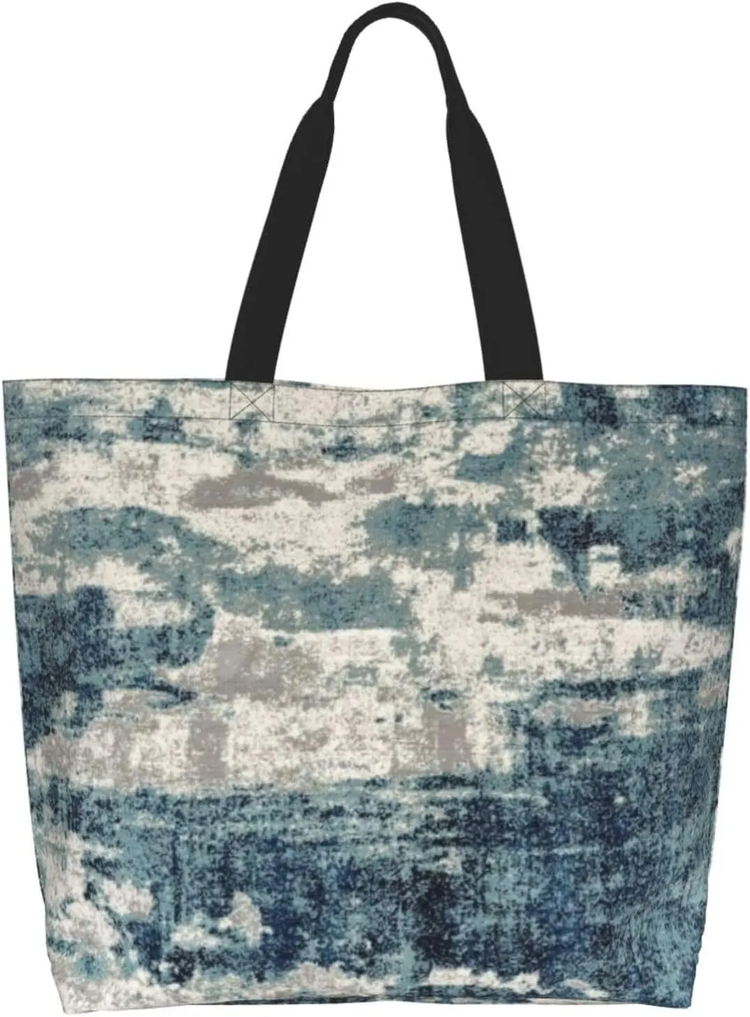 Cattle Dog Florals Print Shoulder Bag For Women Shopping Bags Tote Bag Large Storage Handbag Grocery Bags