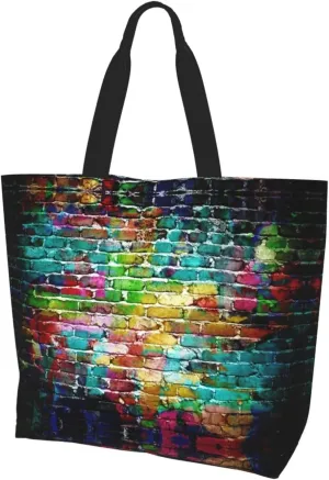 Cattle Dog Florals Print Shoulder Bag For Women Shopping Bags Tote Bag Large Storage Handbag Grocery Bags