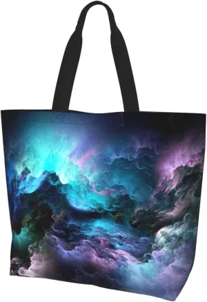 Cattle Dog Florals Print Shoulder Bag For Women Shopping Bags Tote Bag Large Storage Handbag Grocery Bags