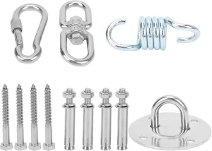 Ceiling Wall Steel Mount Anchor with Bolts, Sturdy Hammock Suspension Bracket, Yoga Swing Hanging Fix Base, Load Bearing up to 300kg,