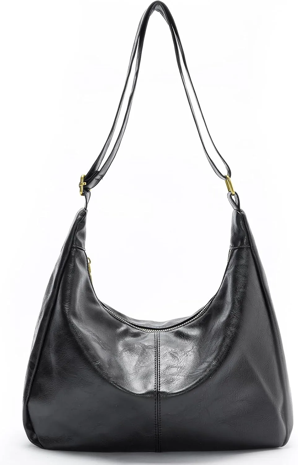 celestina Hobo Bags for Women, Ultra Soft Foldable Vegan Leather Shoulder Handbag, Stylish Slouchy Tote Purses