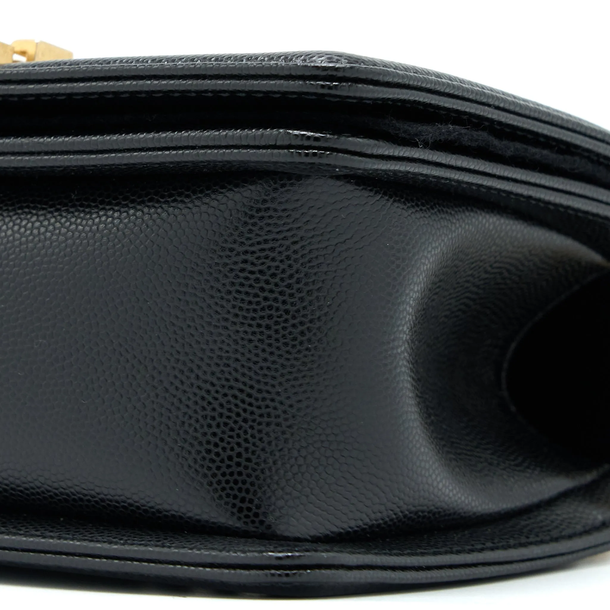Chanel Black Bag Boy Small (Microchip) Sturdy Affordable  Caviar
