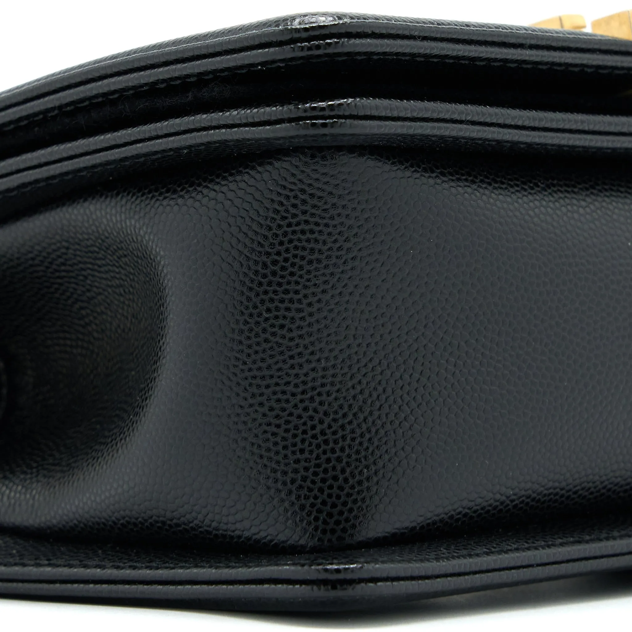 Chanel Black Bag Boy Small (Microchip) Sturdy Affordable  Caviar