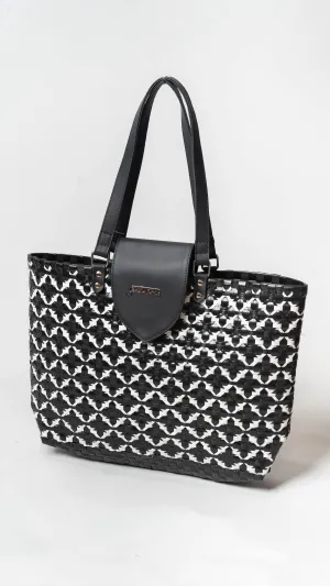 Chettinad Tote - Black & White