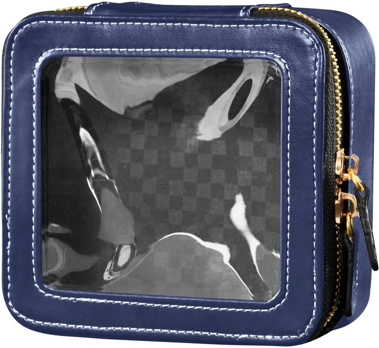 CHIFIGNO Noble Blue Toiletry Bag,Cosmetic Bag for Traveling,Toiletry Bags for Traveling Women