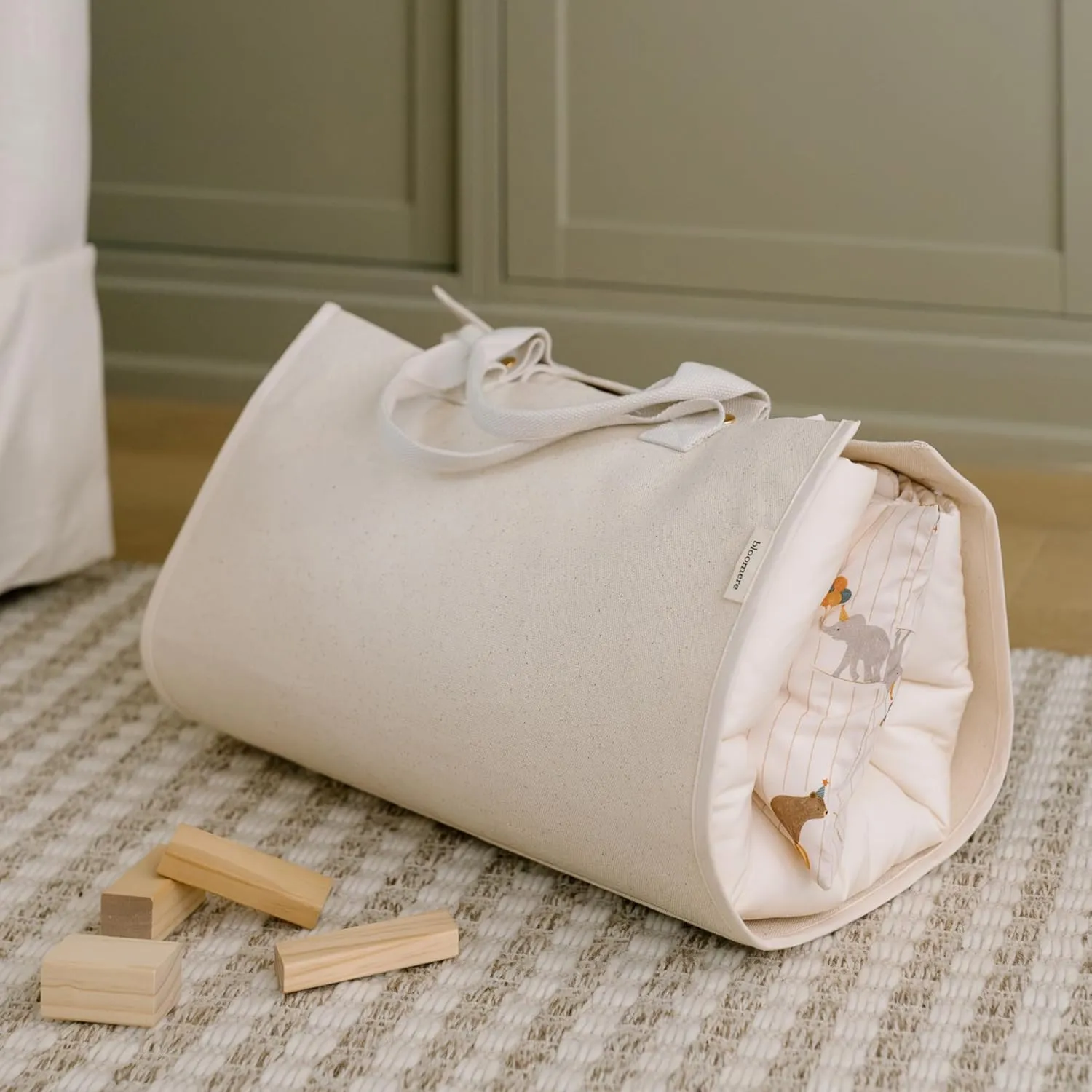 Children’s Portable Bedding - Sleeping Bags - Gifts for Kids - 100% Organic Cotton - Suitable for Boys & Girls - Includes Mat, Pillow, & Cover -Gender Neutral Design