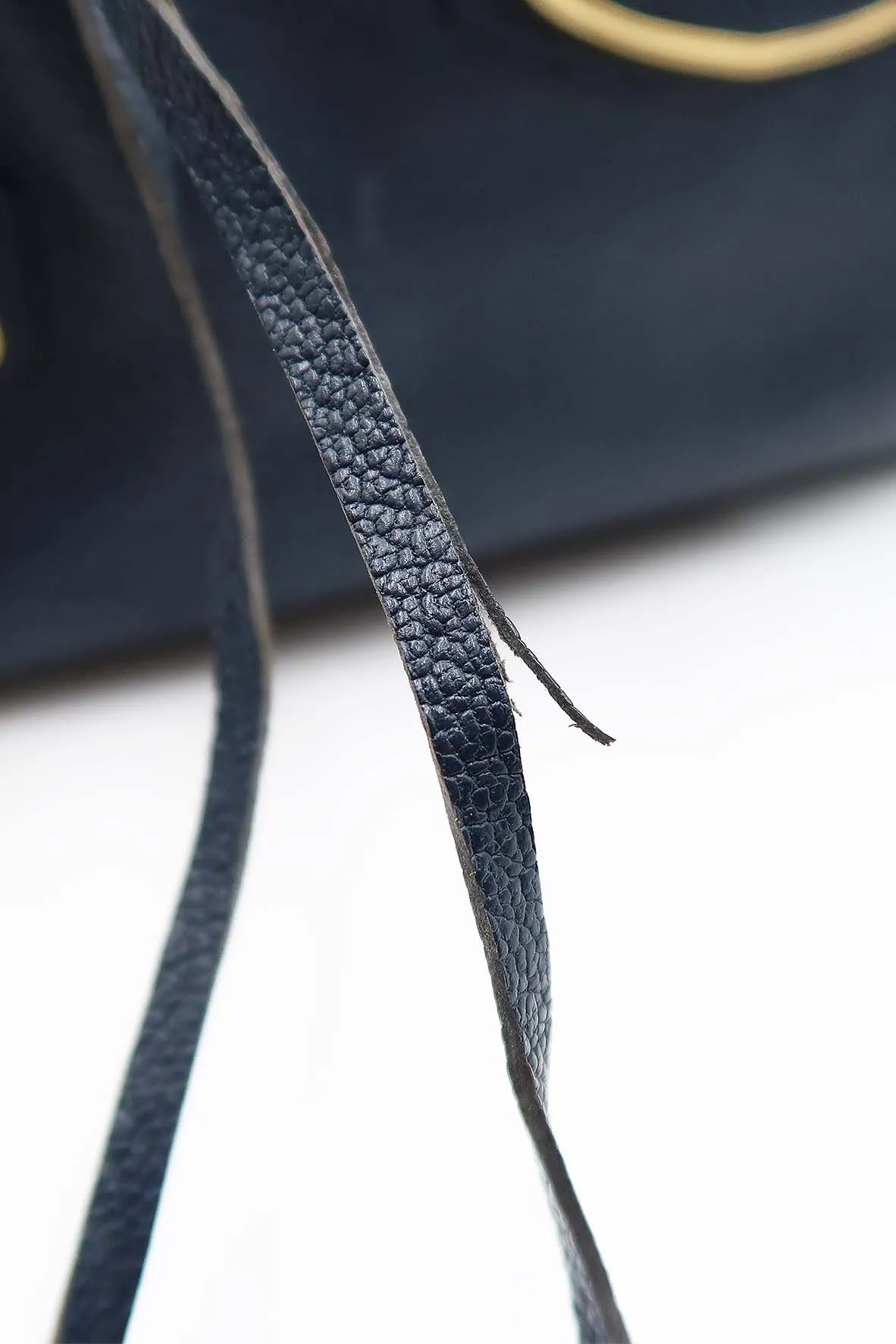 Classic City S Metallic Edge with Gold Hardware Navy