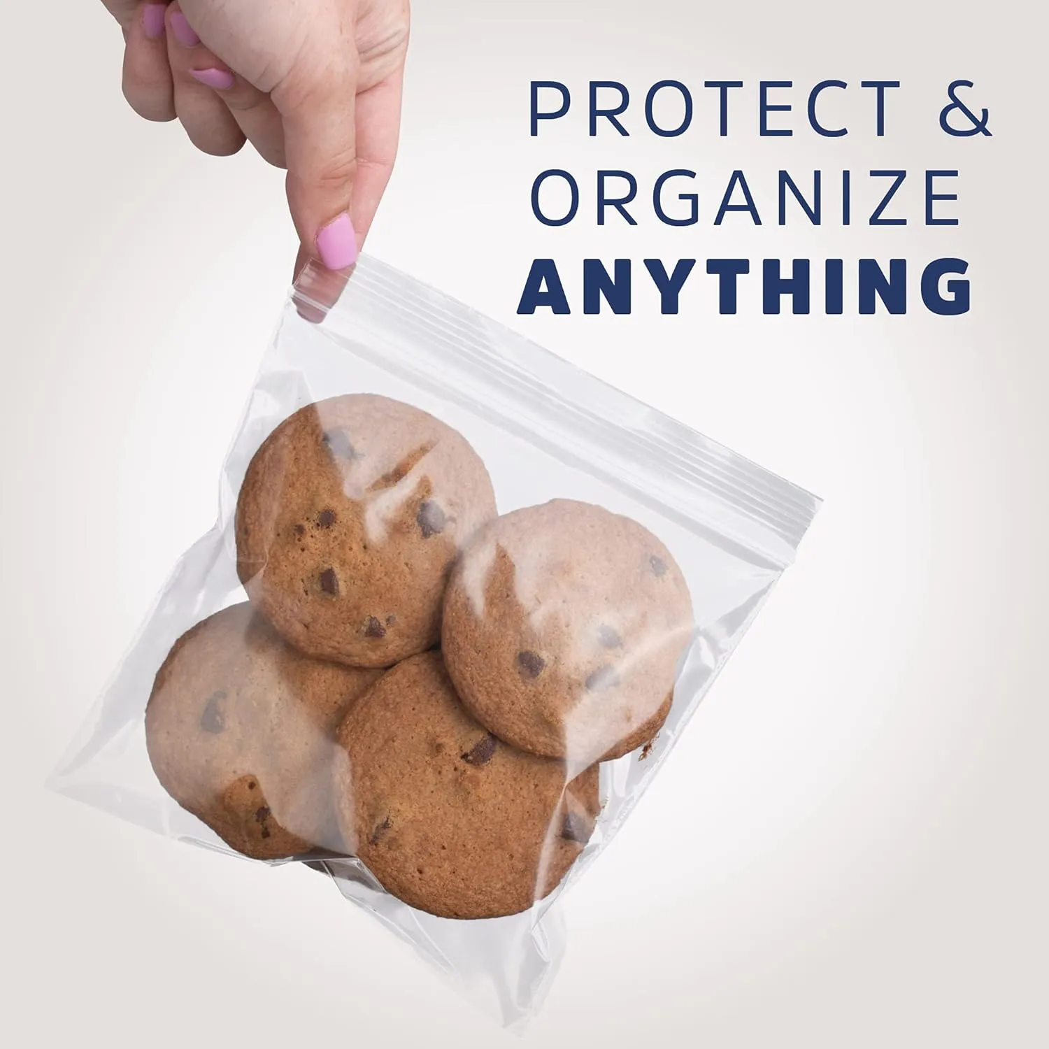 Clear Plastic Zip Sandwich Bags- Bulk GPI Case of 1000 6" X 6" 2 Mil Thick, Strong & Durable Reclosable Poly Baggies with Resealable Zip Top Lock for Travel, Storage, Packaging & Shipping.