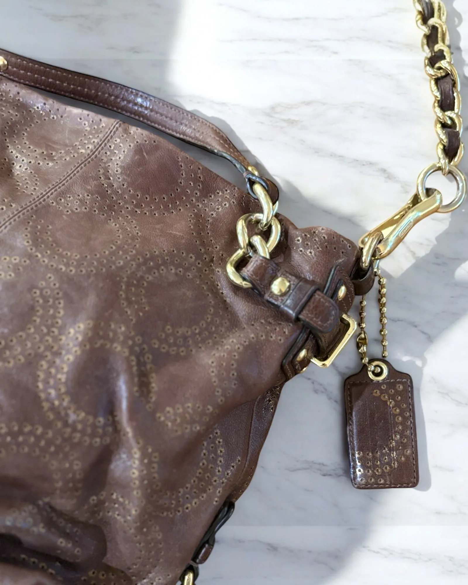 COACH Vintage Leather Bag Brown