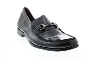 Cole Haan CH18 Mens Black Leather Loafers & Slip Ons Tasseled Shoes