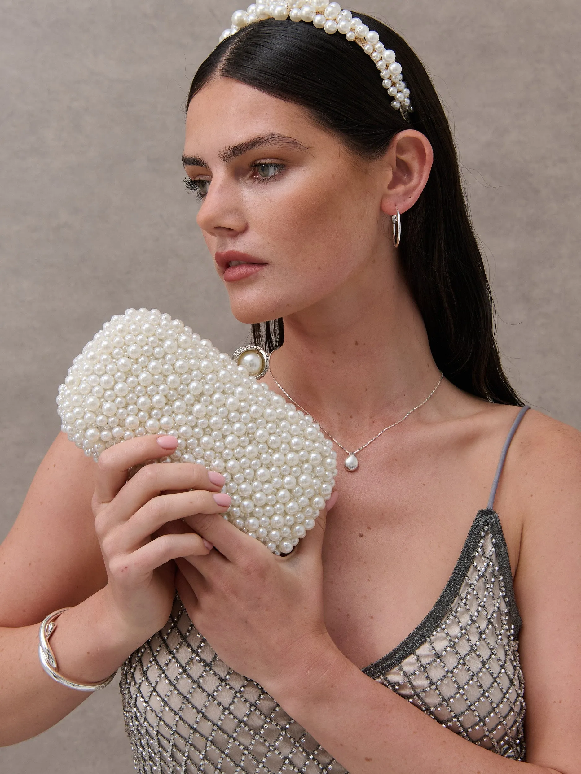 Cosmo Pearl Clutch Bag
