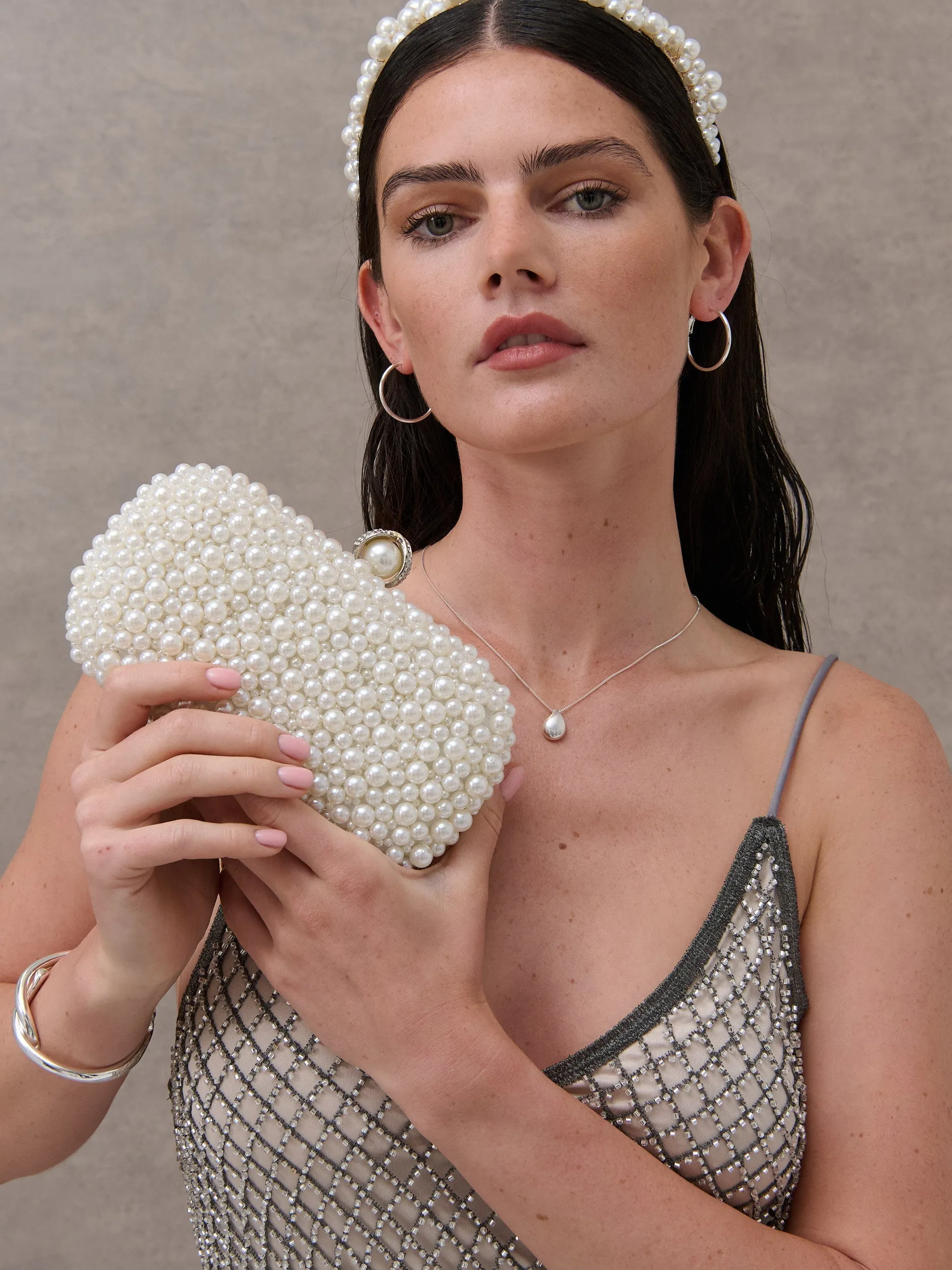 Cosmo Pearl Clutch Bag