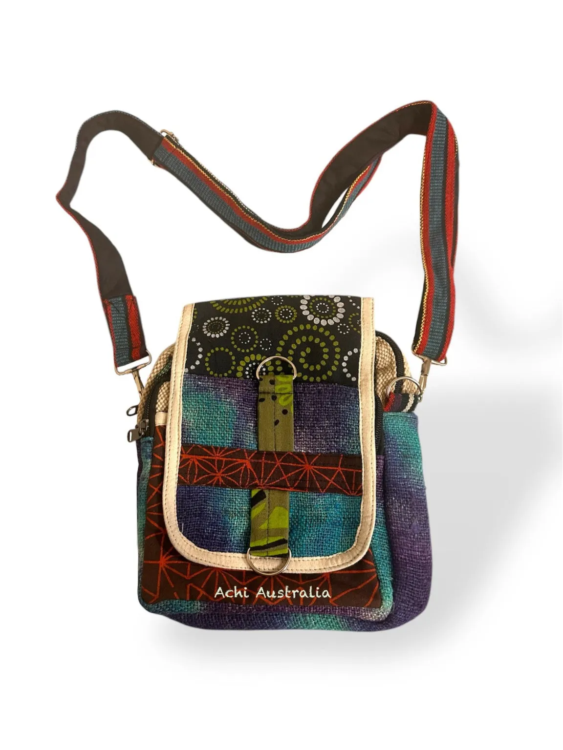 Cotton Hemp passport bag