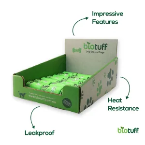 Counter display unit with 20 dog waste rolls