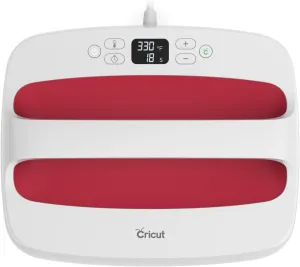 Cricut EasyPress 2 Heat Press Machine (12 in x 10 in), Ideal for T-Shirts, Tote Bags, Pillows, Aprons & More, Precise Temperature Control, Features Insulated Safety Base & Auto-Off, Raspberry