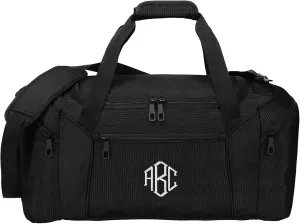 Custom Form Duffel Bag for Men Women - Add Your Monogram - Personalized Weekender Bag for Gym, Overnight, Travel