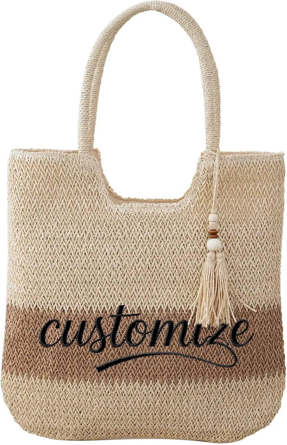 Custom Tote Bag for Women – Personalized Embroidered Beach Bag with Name – Ideal for Birthdays, Travel, or Everyday Use