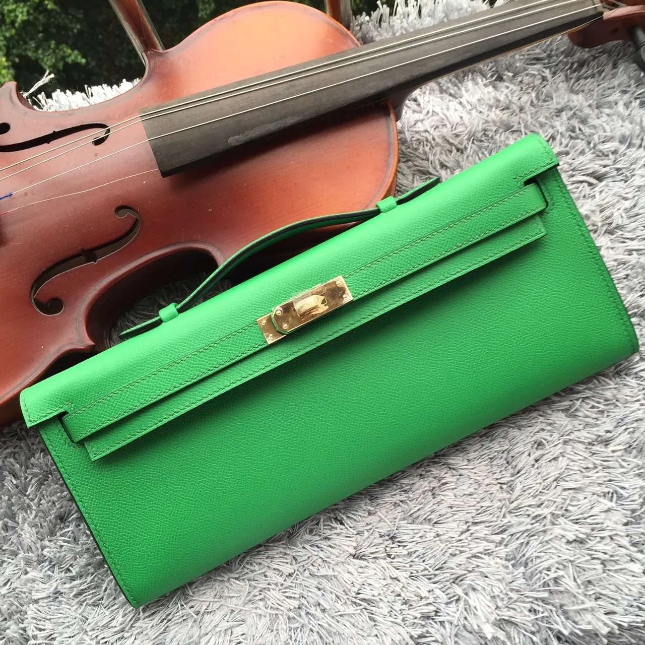 Cut Bamboo High-standard Handcrafted Special promotion Clutch Kelly Hermes