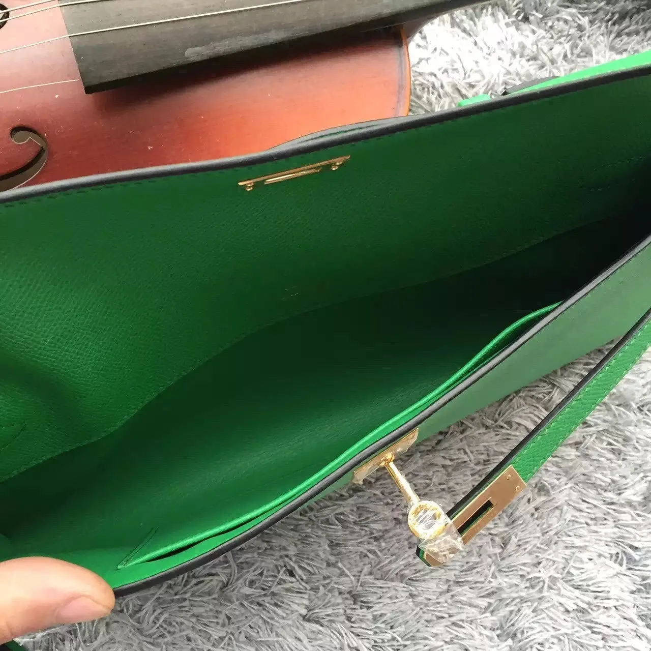 Cut Bamboo High-standard Handcrafted Special promotion Clutch Kelly Hermes