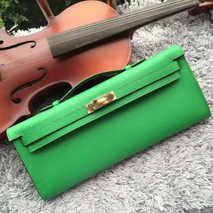 Cut Bamboo High-standard Handcrafted Special promotion Clutch Kelly Hermes