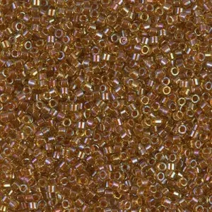 DB 1735, Peridot/Auburn ICL, AB- Not much green shows in this bead. Miyuki Delica Beads - Size 11 - 5 grams - Retail & Wholesale