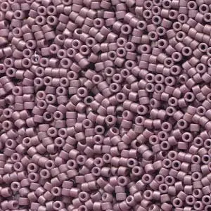 DB 2295, Opaque Matte Glazed Plum - Miyuki Delica Beads - Size 11 - 5 grams - Japanese Cylinder Seed Beads - Retail & Wholesale