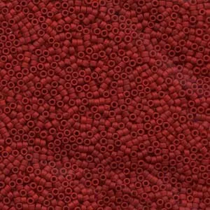 DB 796,  Maroon Opaque Matte Dyed - Miyuki Delica Beads - Size 11 - 5 Grams - Japanese Cylinder Beads, Wholesale and Retail