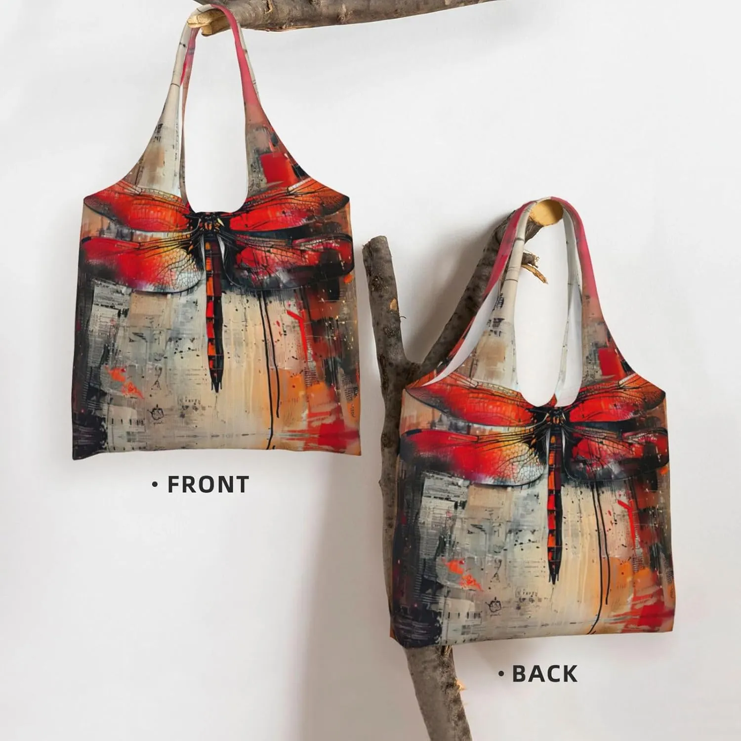 Deer Canvas Bag Bag Handbag Eco-Friendly Reusable Groceryshopping Bags For Women Girls