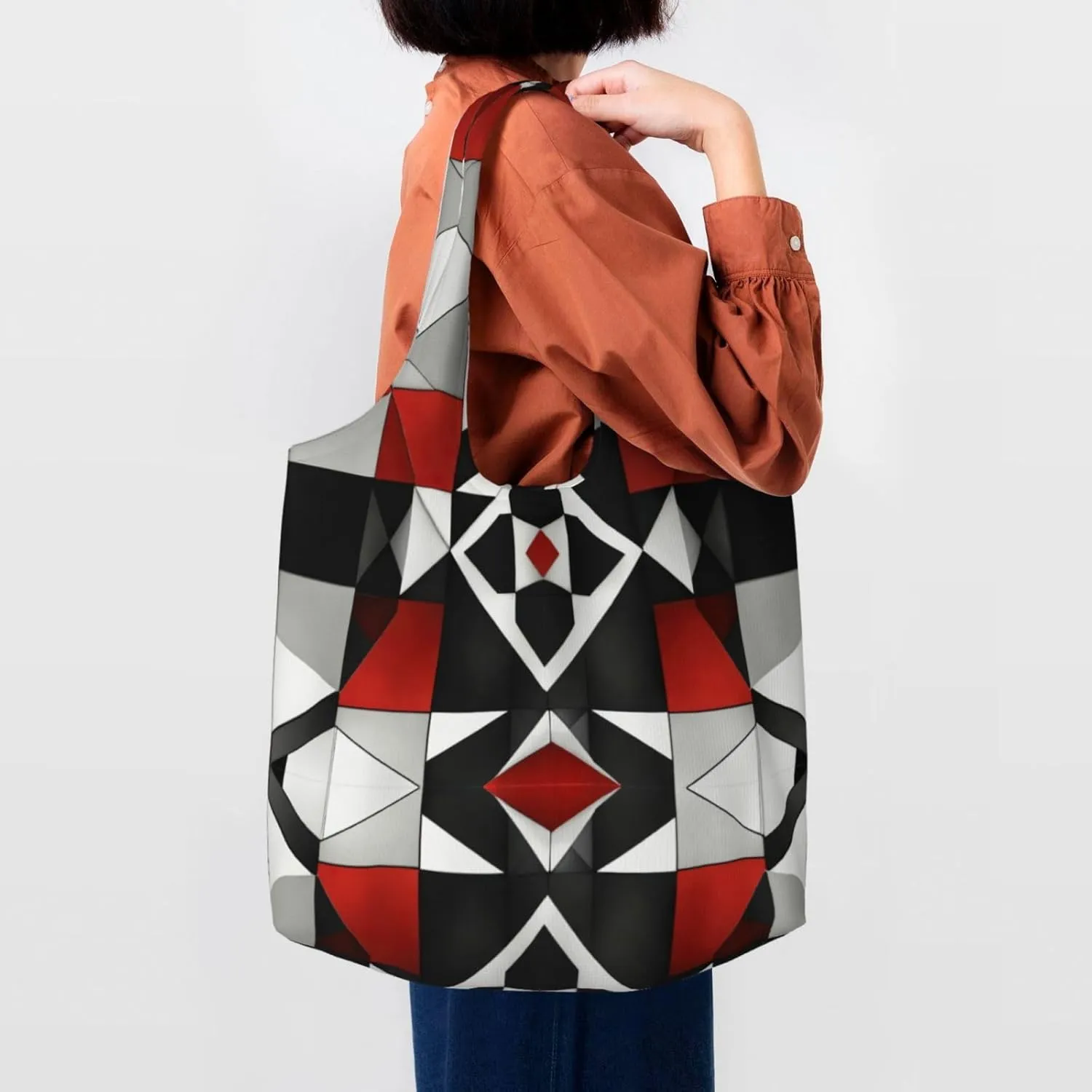 Deer Canvas Bag Bag Handbag Eco-Friendly Reusable Groceryshopping Bags For Women Girls