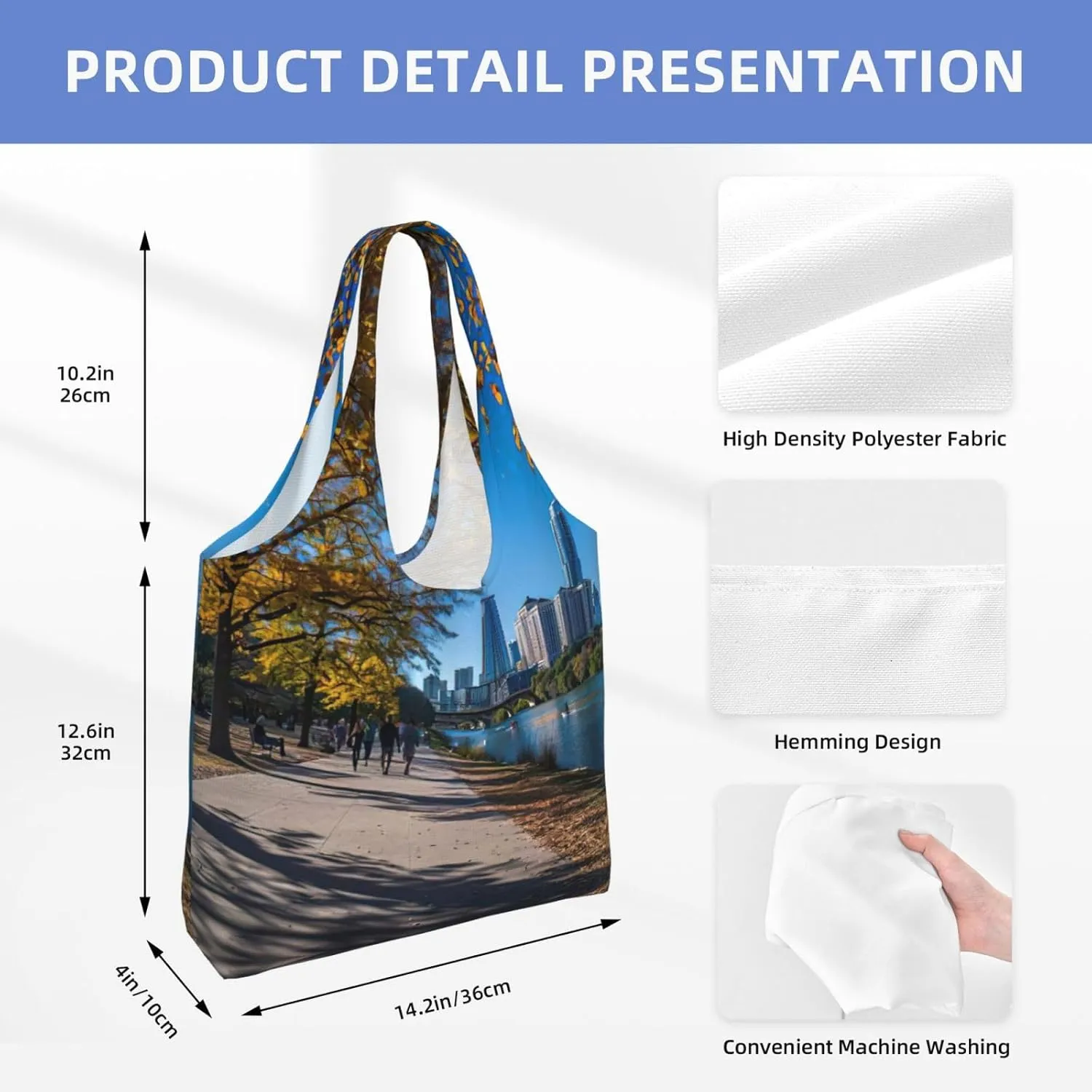 Deer Canvas Bag Bag Handbag Eco-Friendly Reusable Groceryshopping Bags For Women Girls