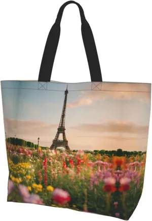 Deer Print Shoulder Bag For Women Shopping Bags Tote Bag Large Storage Handbag Grocery Bags For Travel Work