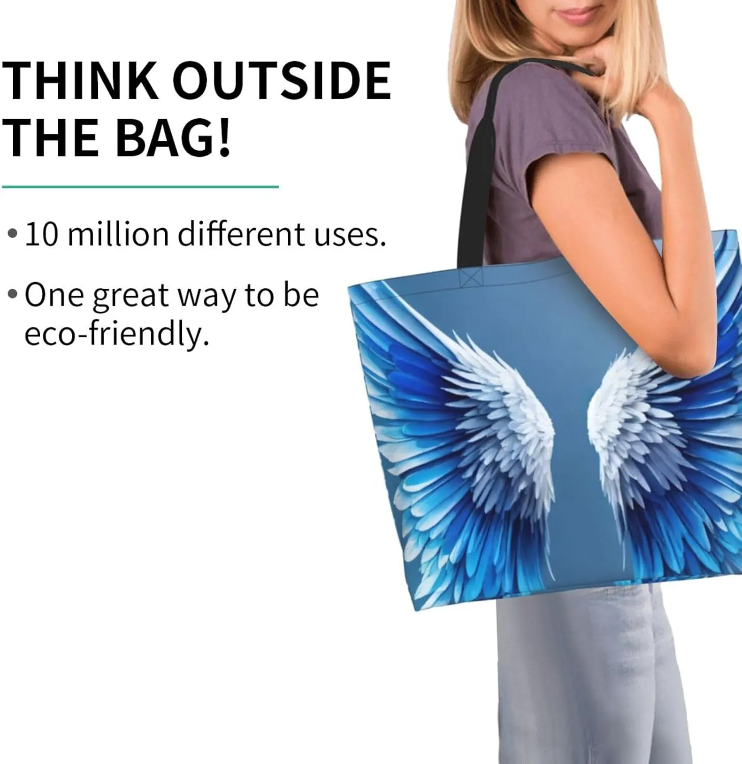 Deer Print Shoulder Bag For Women Shopping Bags Tote Bag Large Storage Handbag Grocery Bags For Travel Work