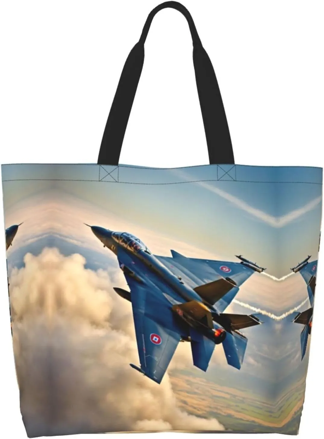 Deer Print Shoulder Bag For Women Shopping Bags Tote Bag Large Storage Handbag Grocery Bags For Travel Work