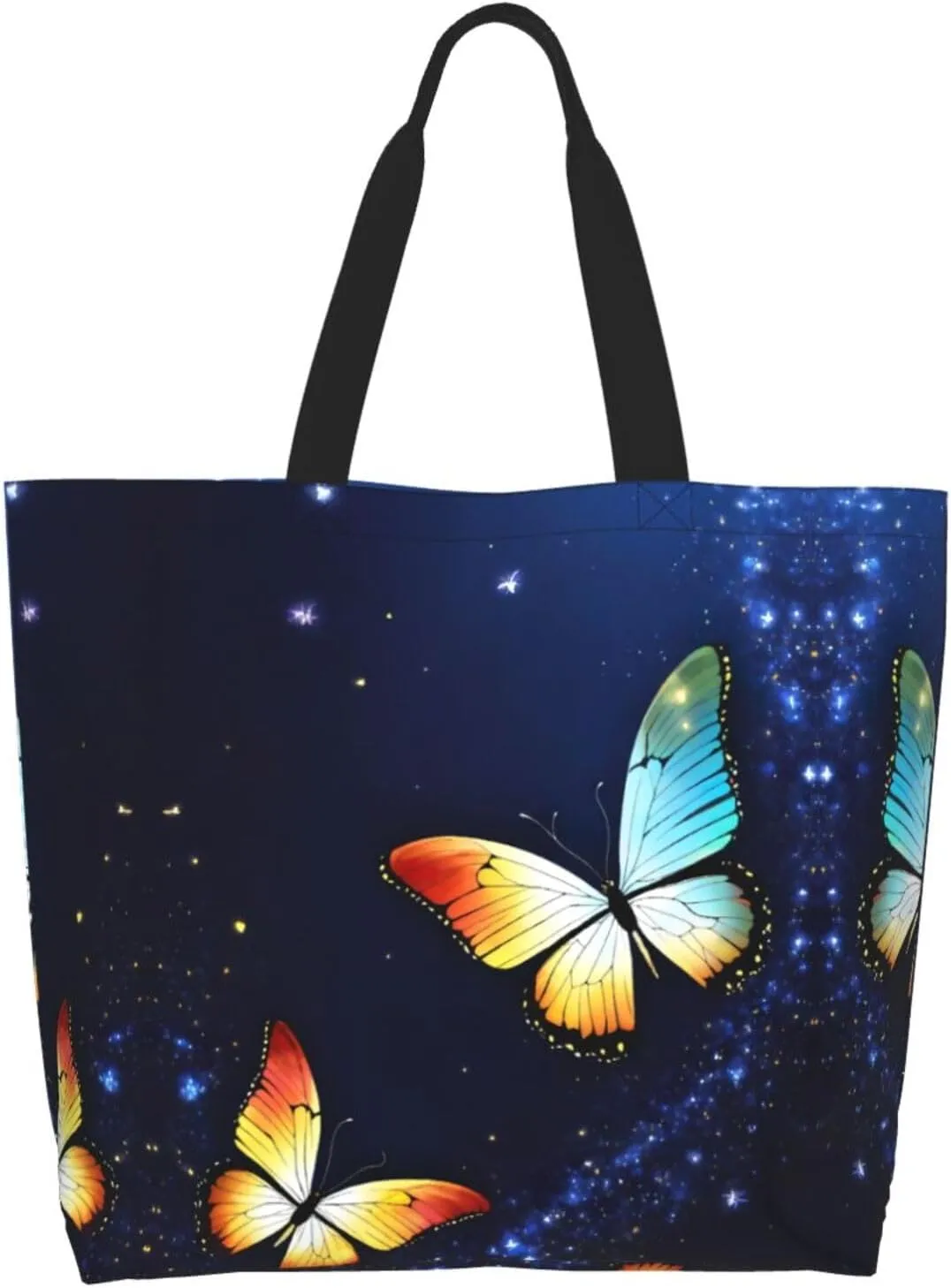 Deer Print Shoulder Bag For Women Shopping Bags Tote Bag Large Storage Handbag Grocery Bags For Travel Work